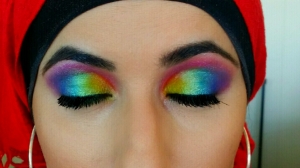 Beautiful Iridescent Rainbow Eyshadow
